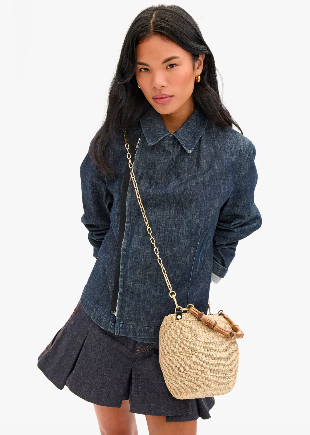 Straw Pot De Miel Bag in Cream - Image 2
