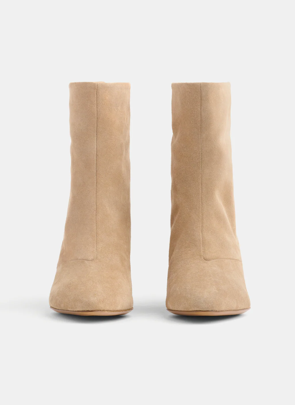 Suede Ankle Boot in Sand - Image 4