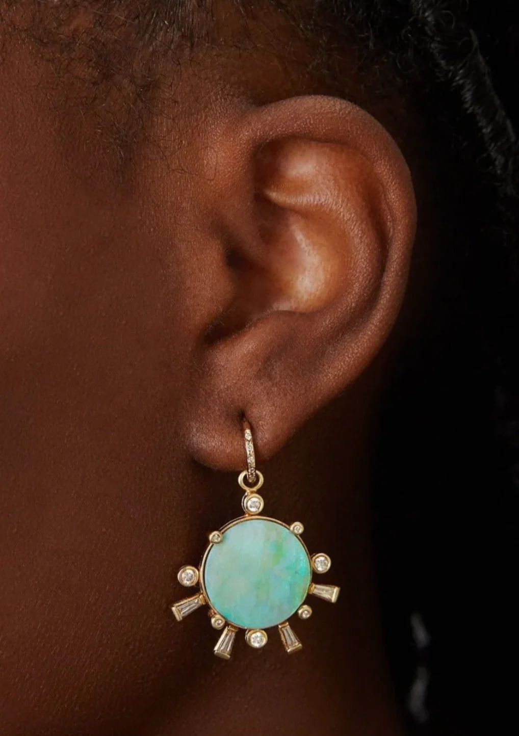 Sunset Charm with Opal and Diamonds - Image 2