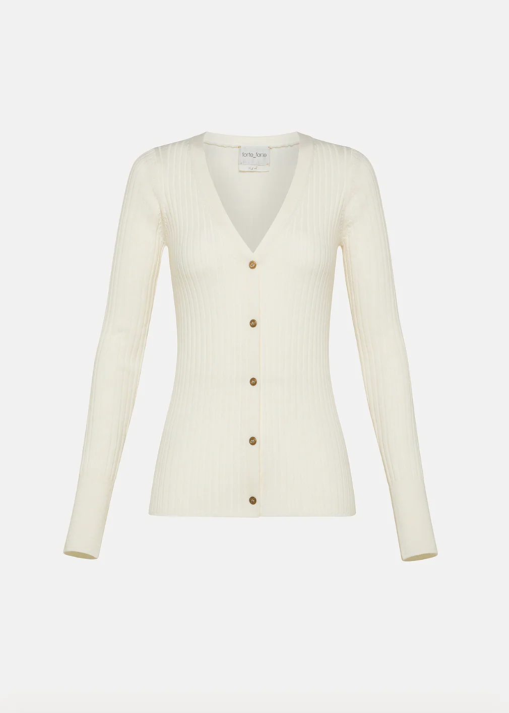 Superfine Merino Ribbed Cardigan