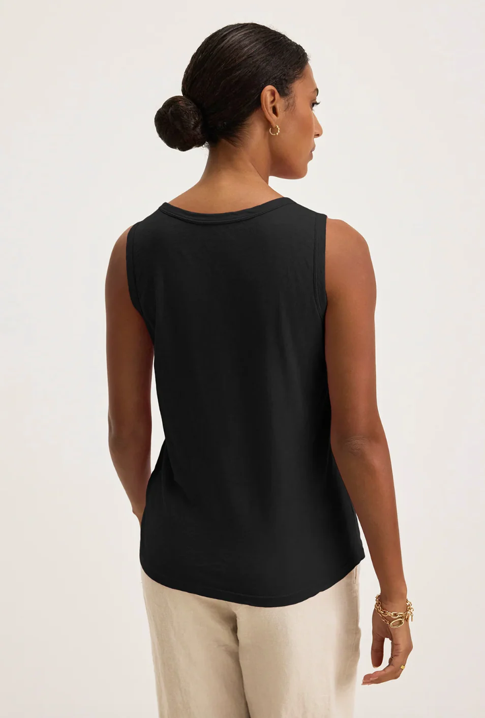 Taurus Tank Top in Black - Image 3