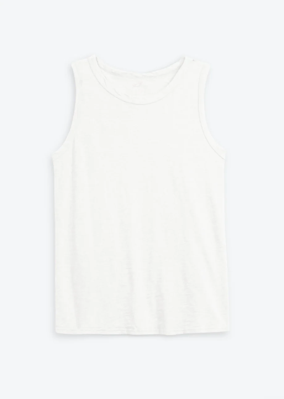 Taurus Tank Top in White