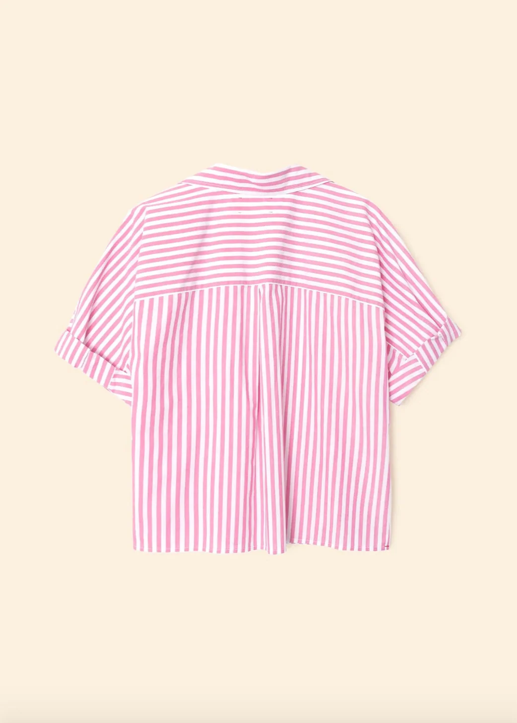 Teddy Shirt in Rosebud Stripe - Image 3