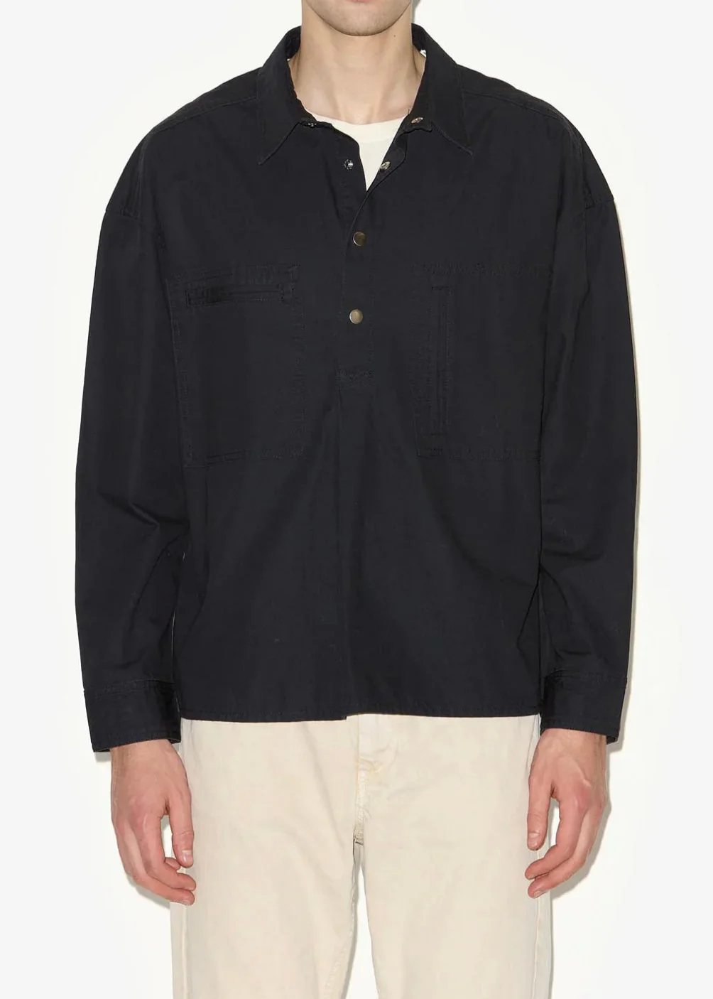 Terry Shirt in Faded Black