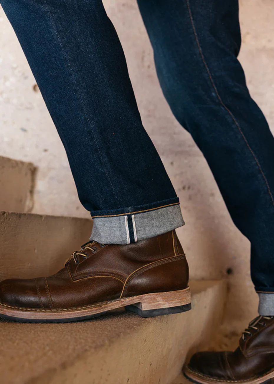 The Hammer Straight 10.5oz Stretch Selvedge Jeans in Dizzy Wash - Image 3
