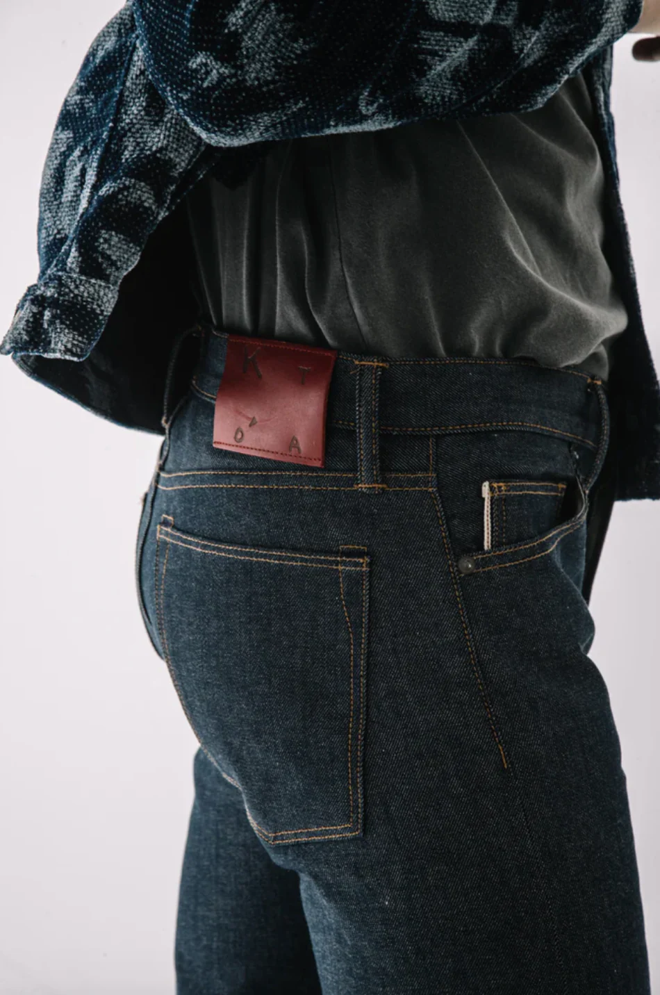 The Pen Slim Straight 12.5oz Raw Selvedge Denim Jeans - Image 2