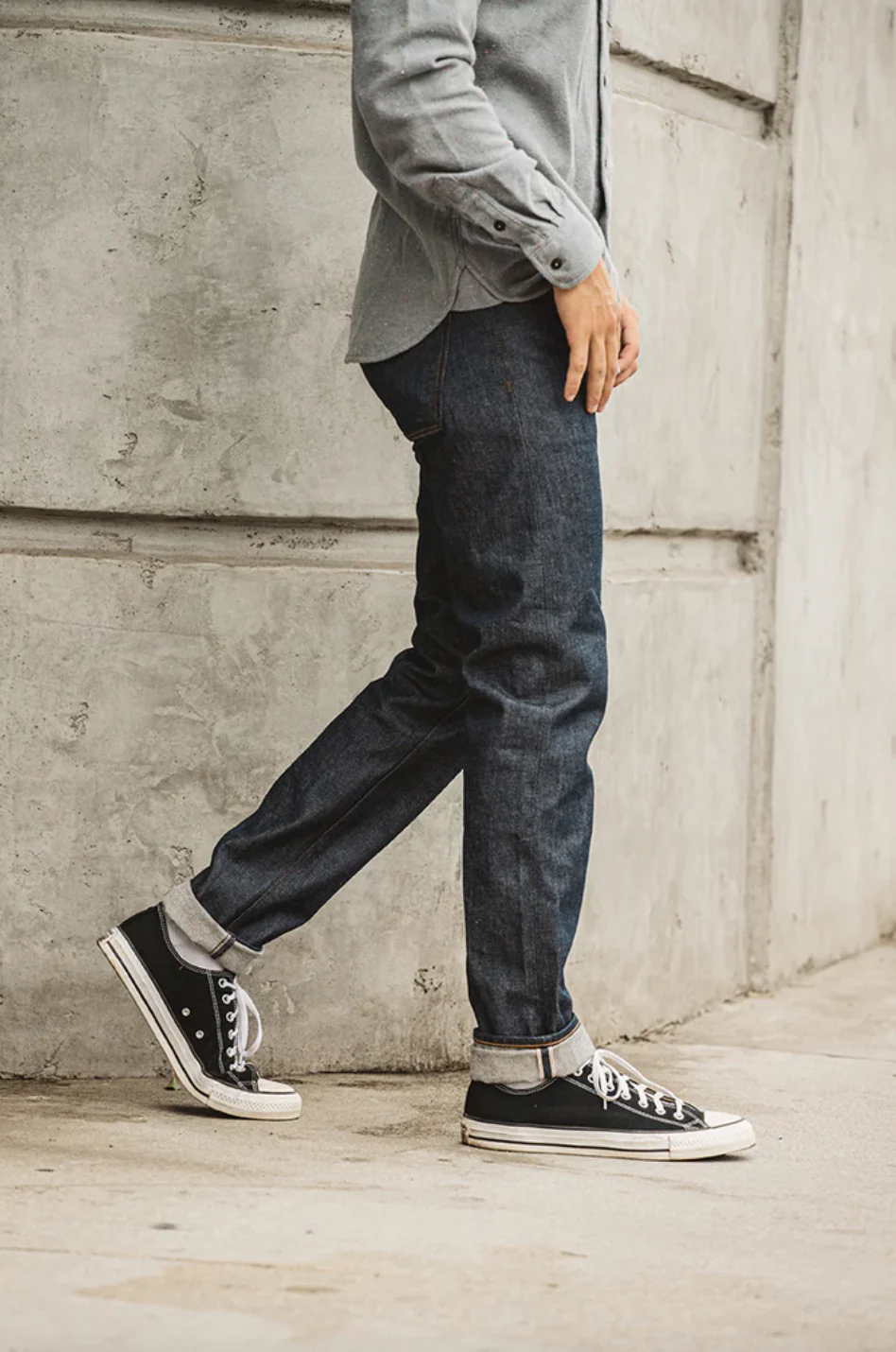 The Pen Slim Straight 12.5oz Raw Selvedge Denim Jeans - Image 3