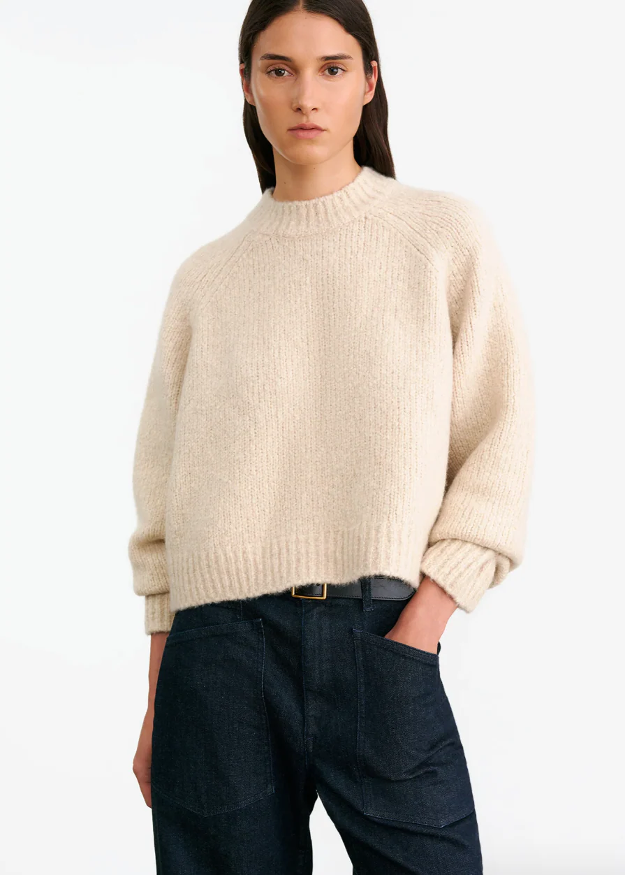 Tomaso Sweater in Beige Melange - Image 2