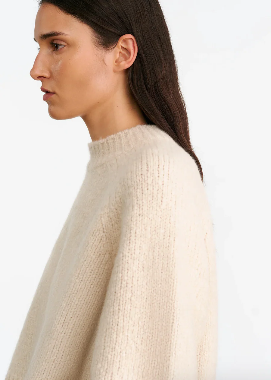 Tomaso Sweater in Beige Melange - Image 3