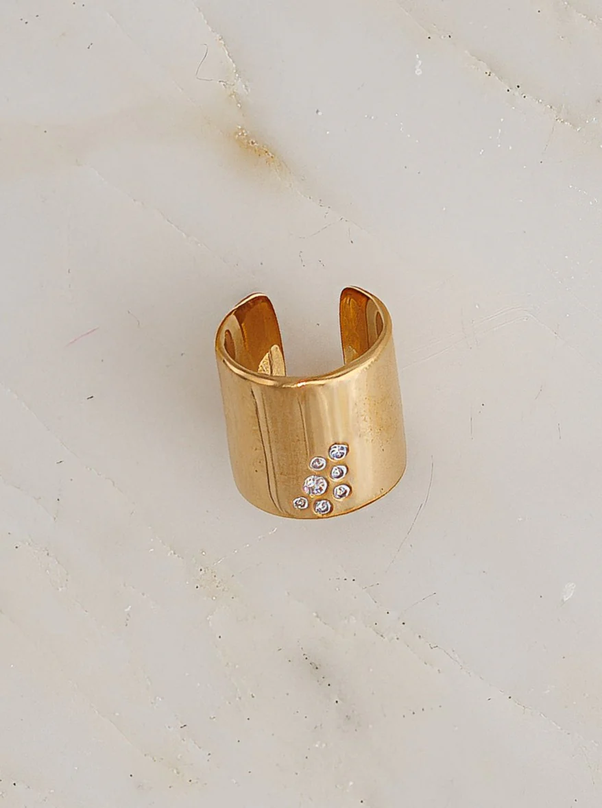 Stoned Cuff Ring - Image 3