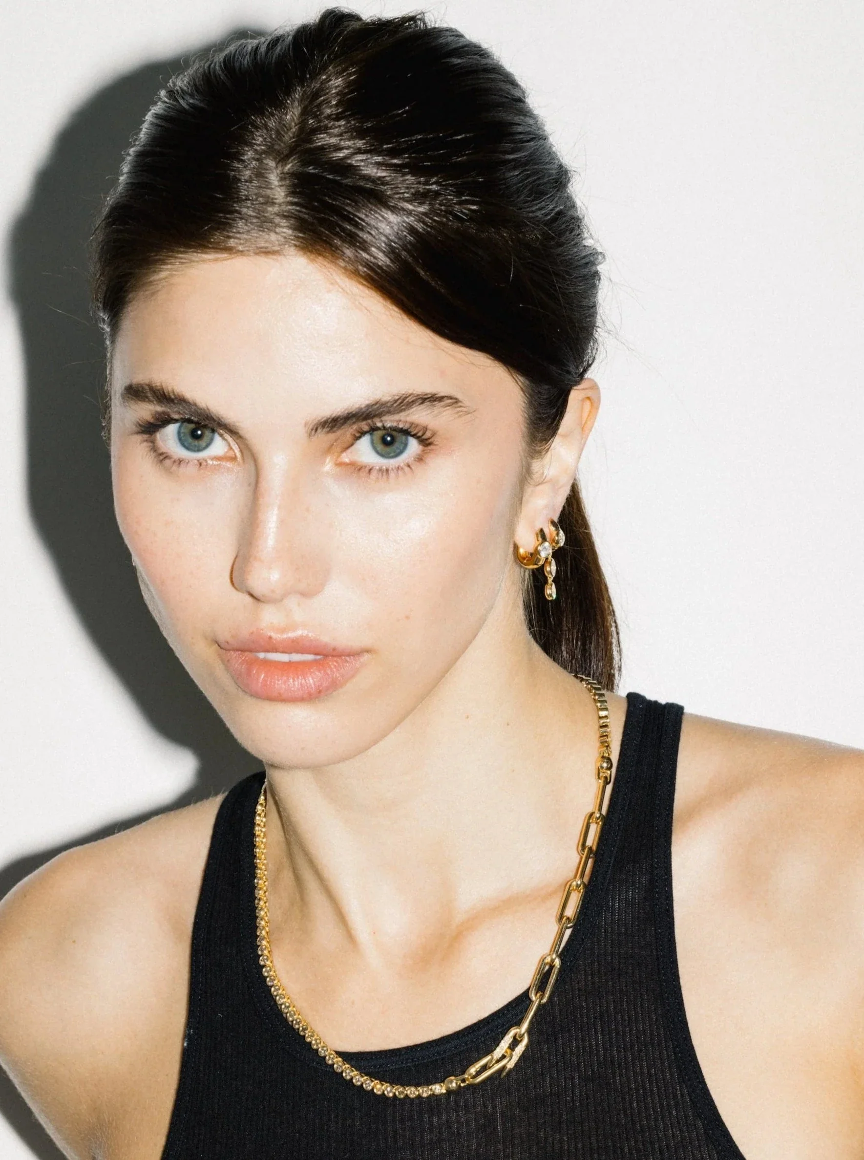 Heavy Metal White Diamond Tennis Necklace - Image 3