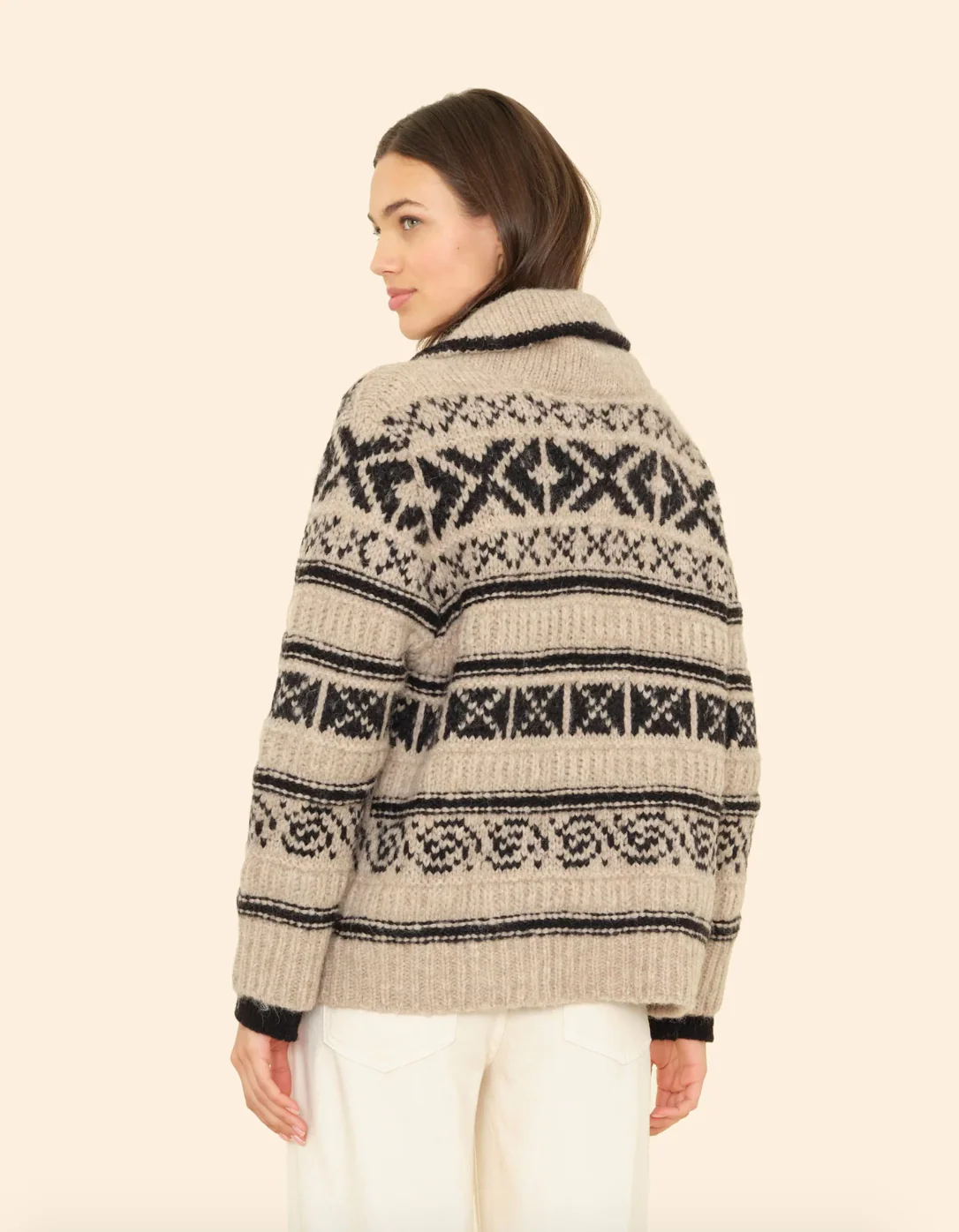 Vail Cardigan in Oatmeal - Image 3