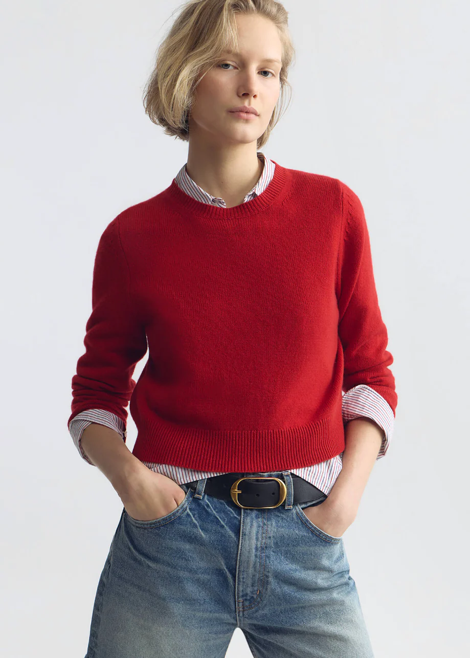 Venus Sweater in True Red - Image 2