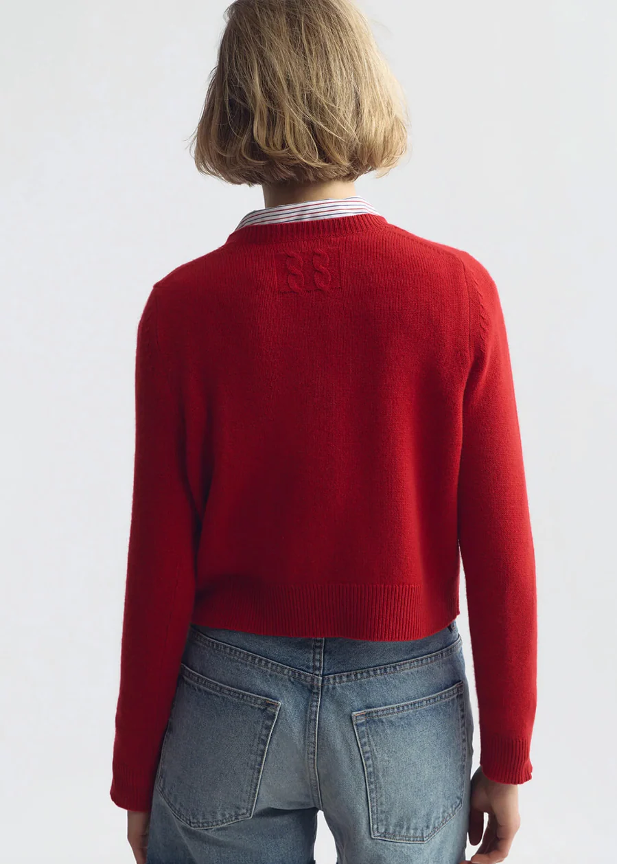 Venus Sweater in True Red - Image 3