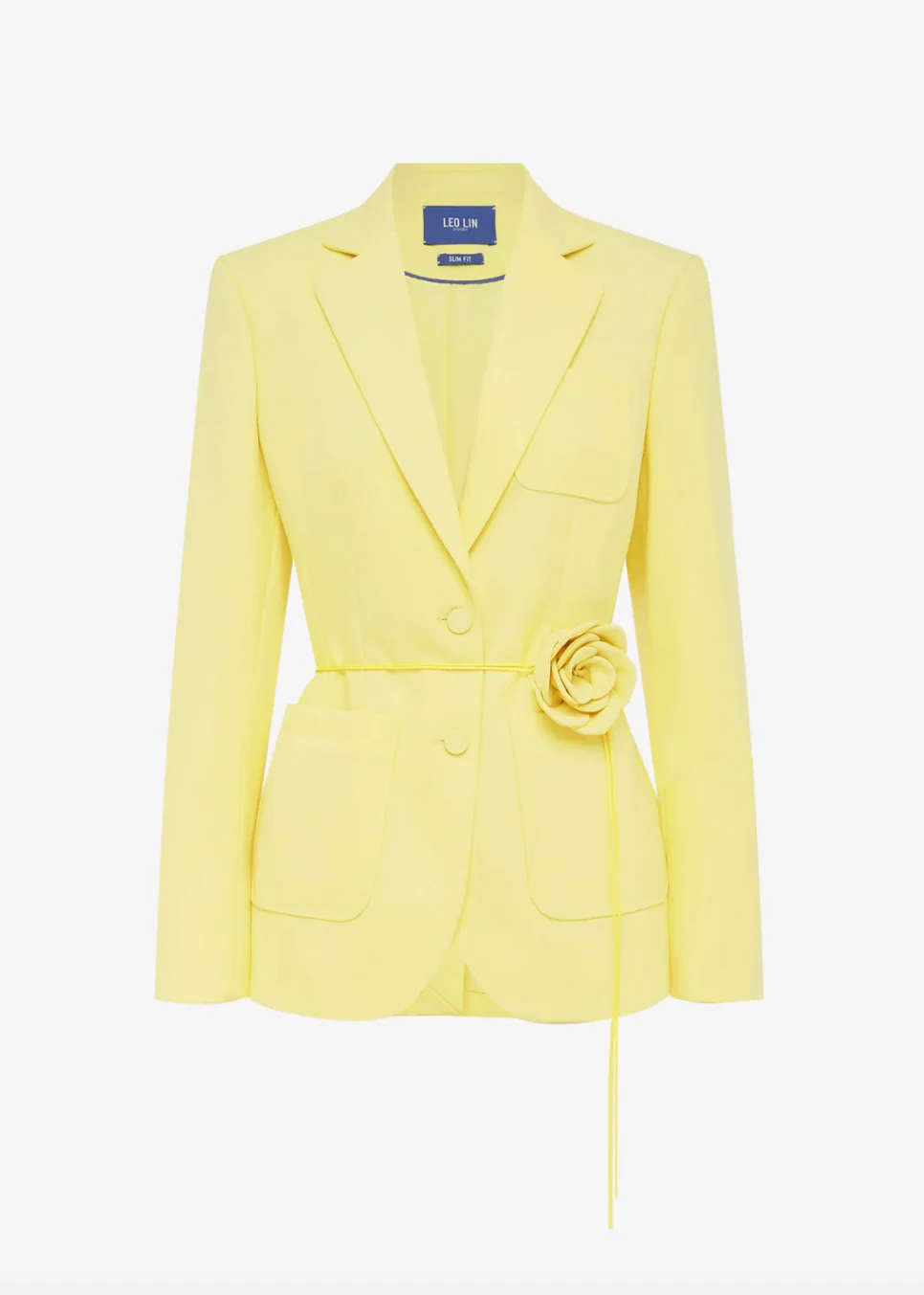 Vesper Fitted Blazer in Limoncello