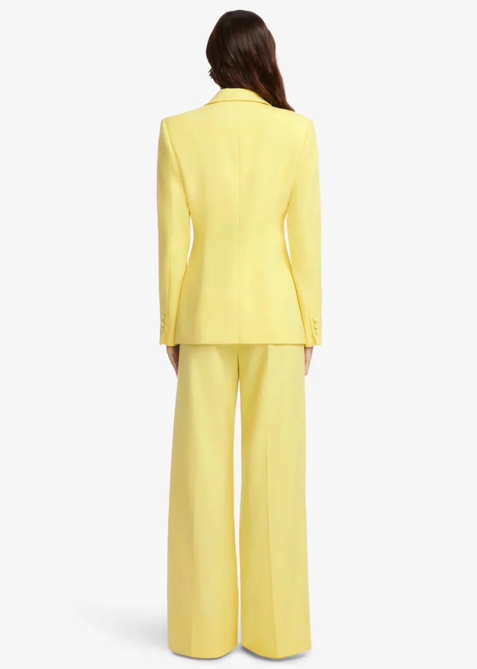 Vesper Fitted Blazer in Limoncello - Image 4