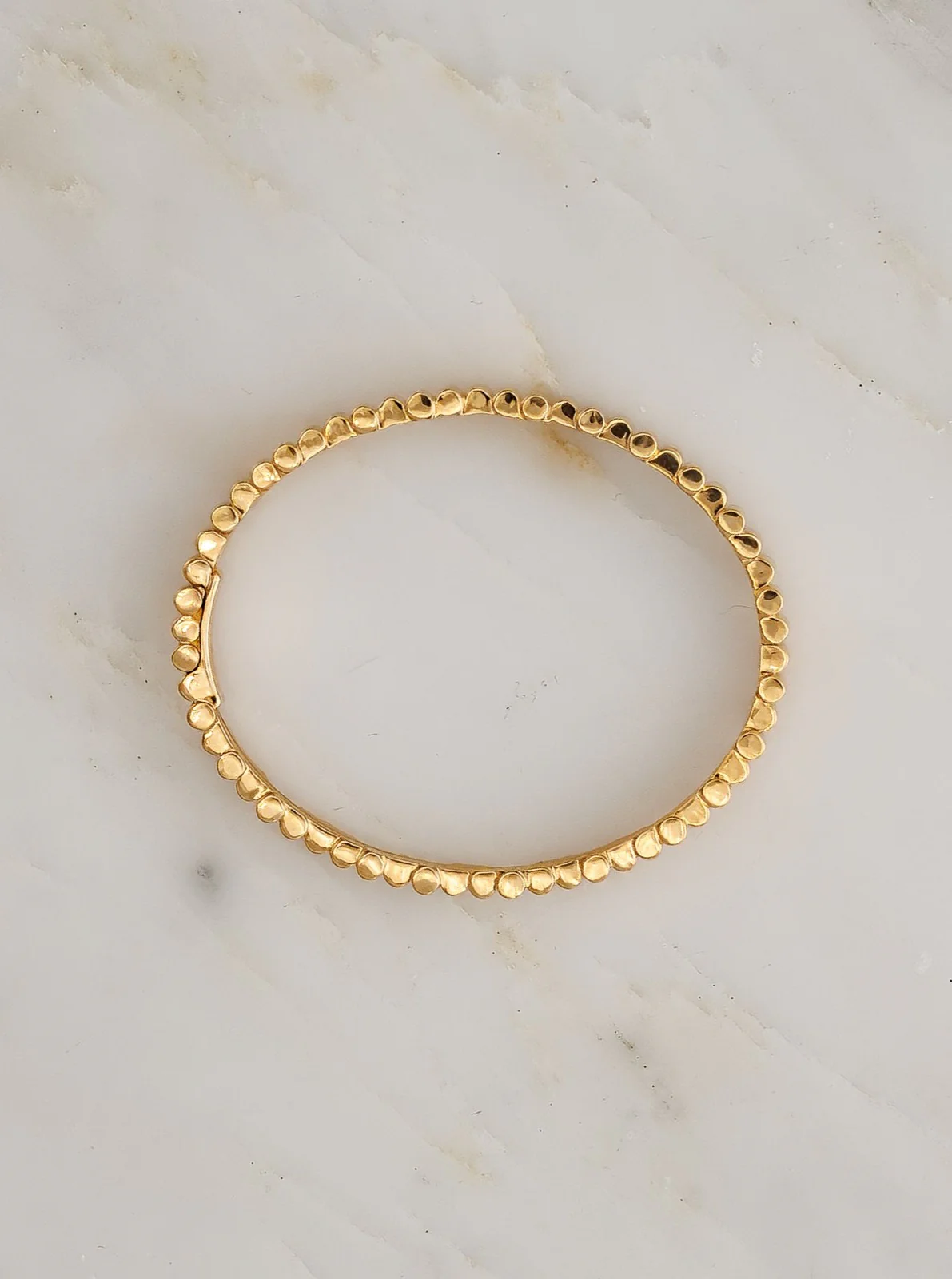 Edge Yellow Gold Bangle - Image 3