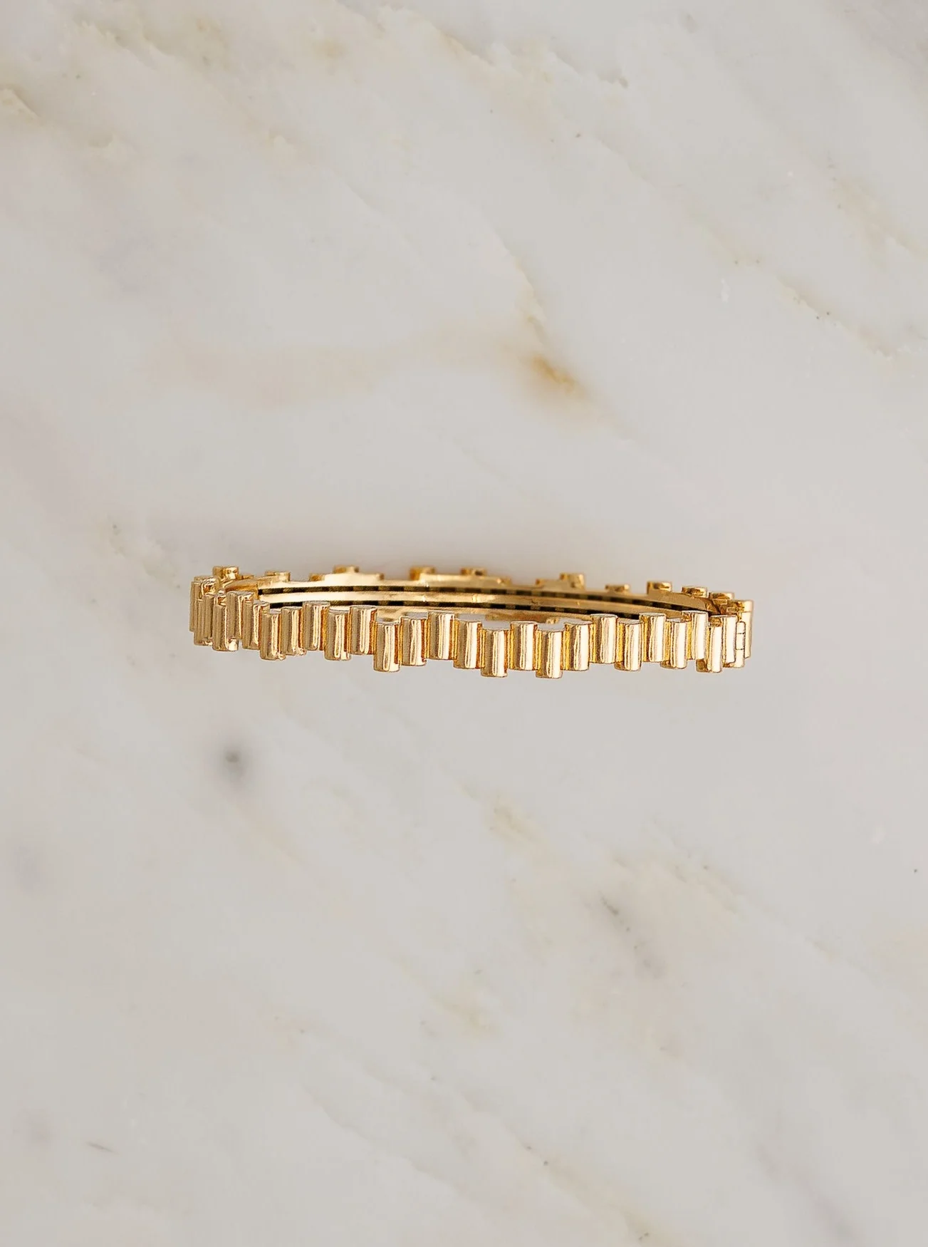 Edge Yellow Gold Bangle - Image 4