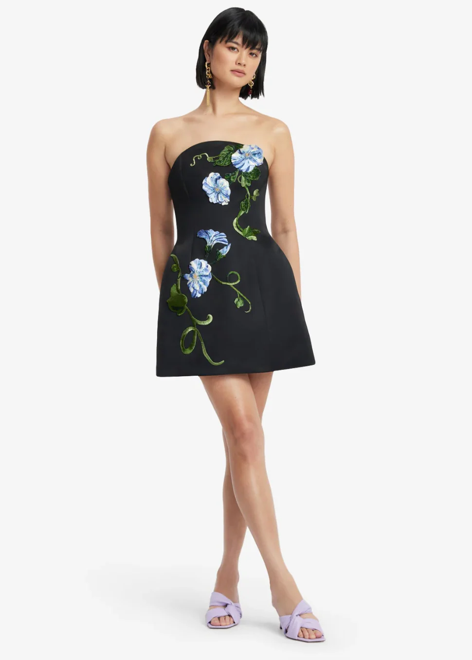 Vine Print Zaria Bustier Mini Dress - Image 2