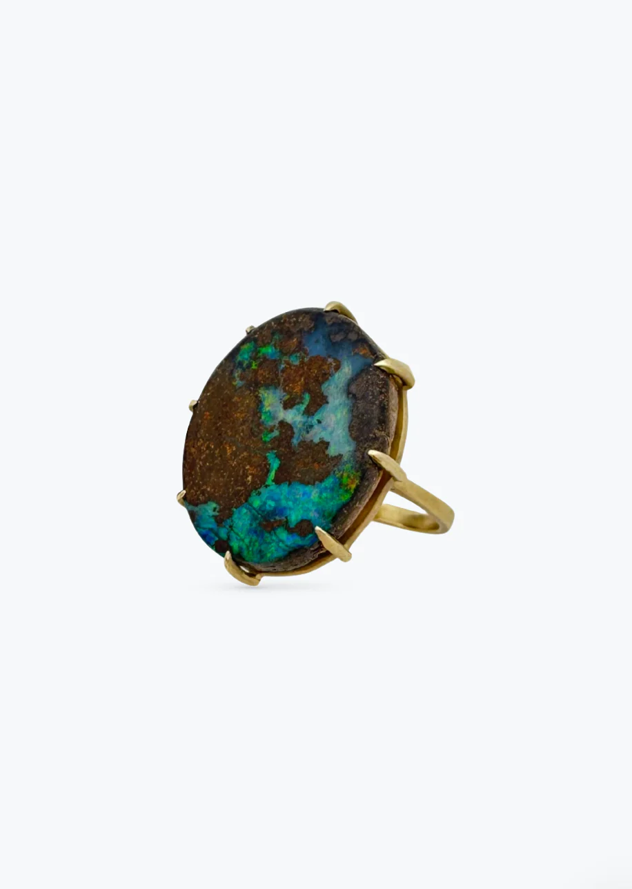 Boulder Opal Ring
