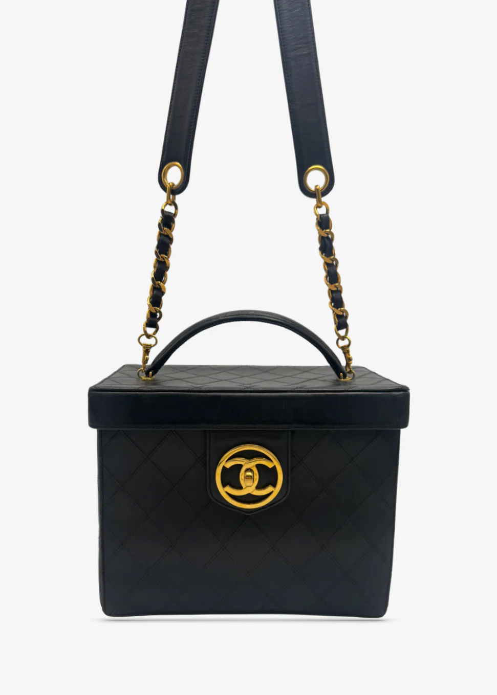 Vintage 90's Chanel Quilted Vanity Bag