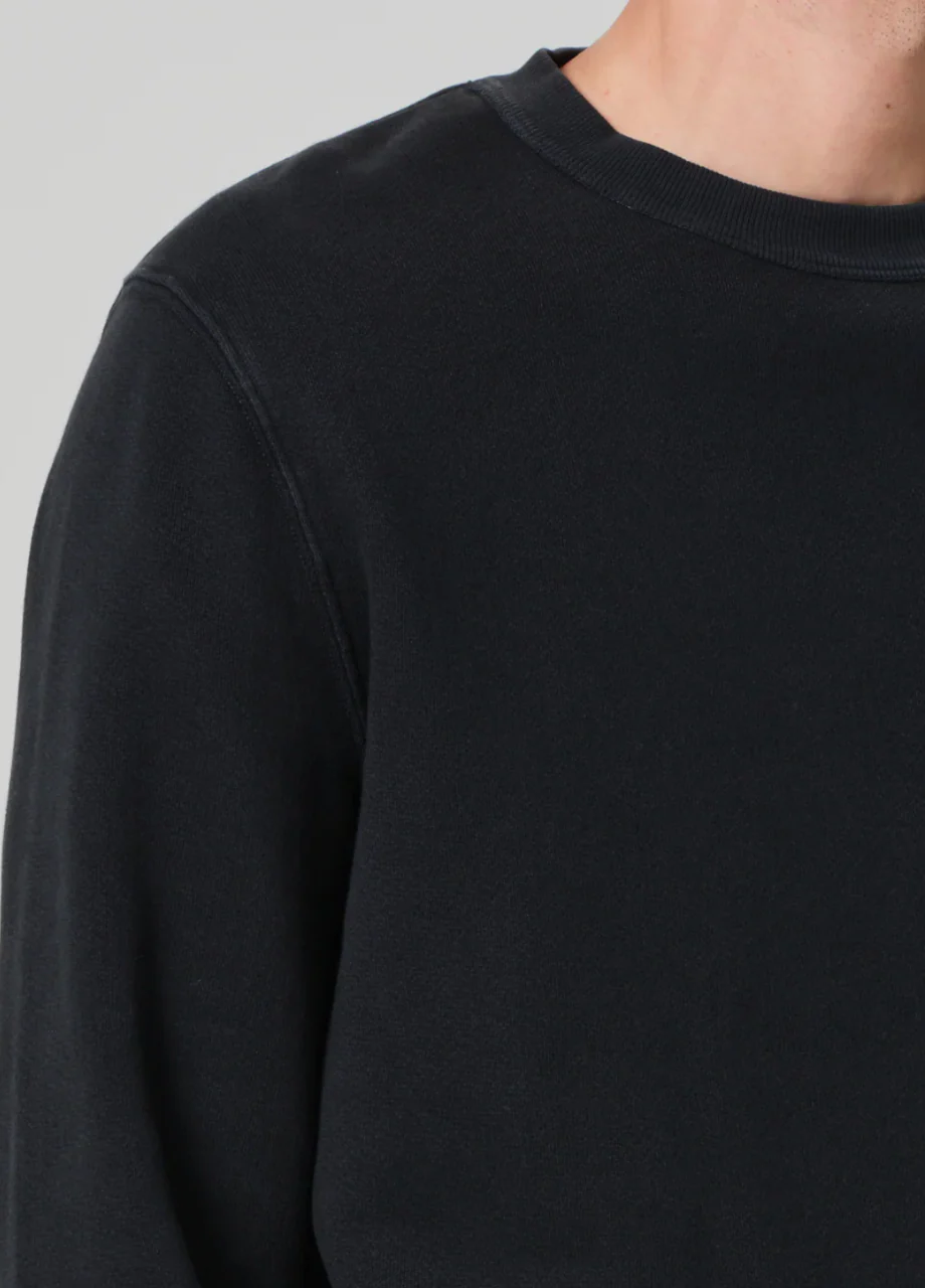 Vintage Crewneck Sweatshirt in Washed Black - Image 3