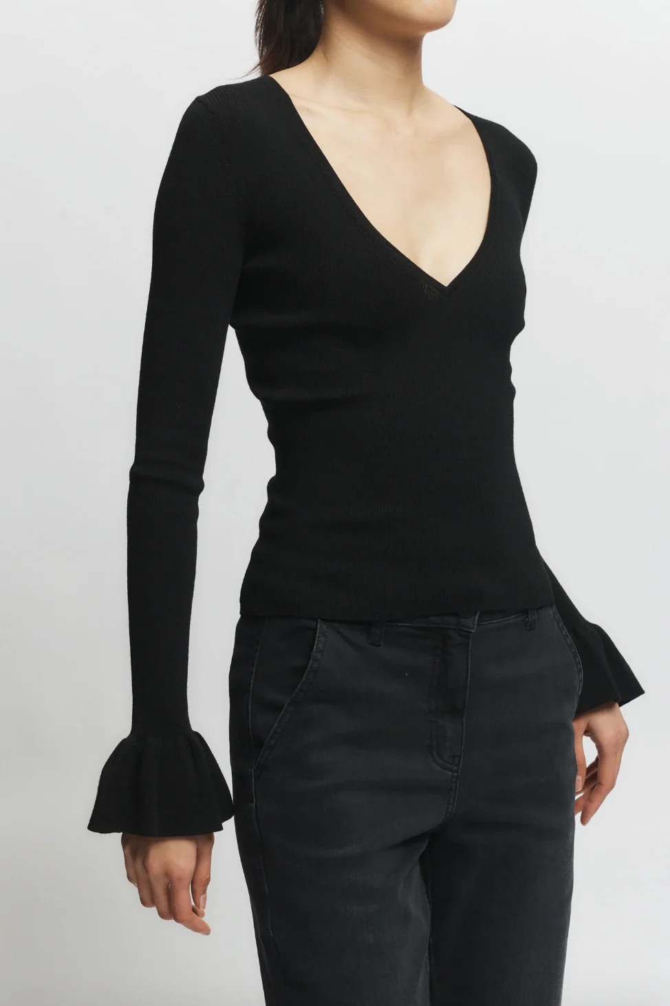 Watson Ruffle Knit Sweater