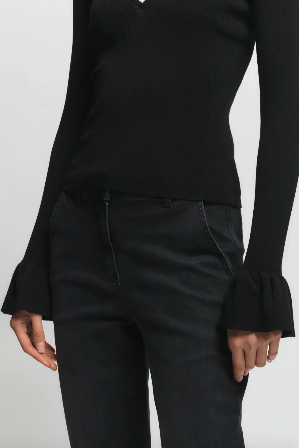 Watson Ruffle Knit Sweater - Image 3