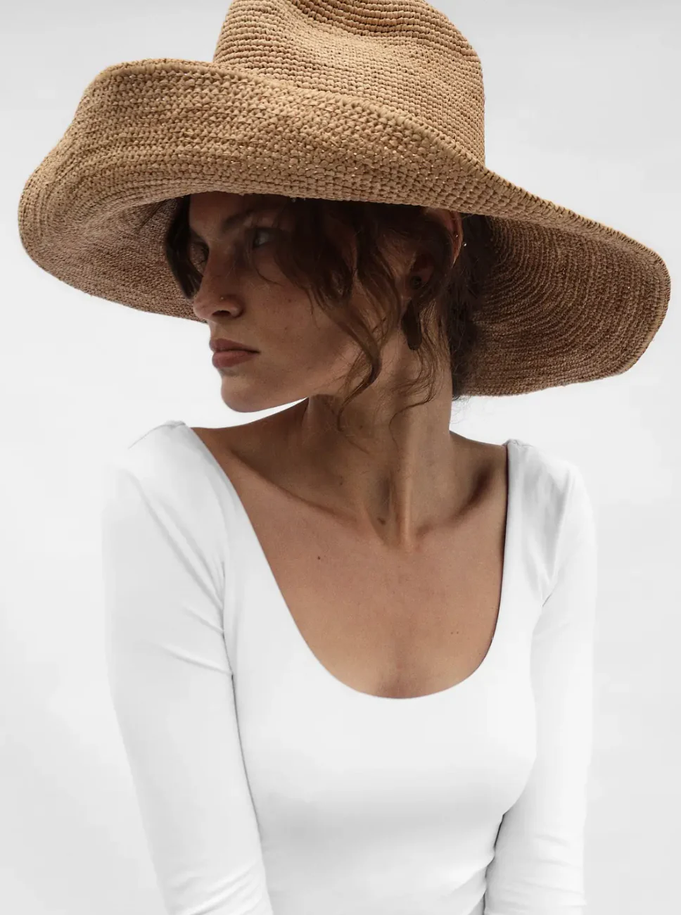 The Waverly Wide Brim Raffia Straw Hat - Image 2