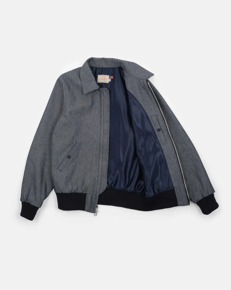Weekender Jacket in Indigo Herringbone Denim - Image 5
