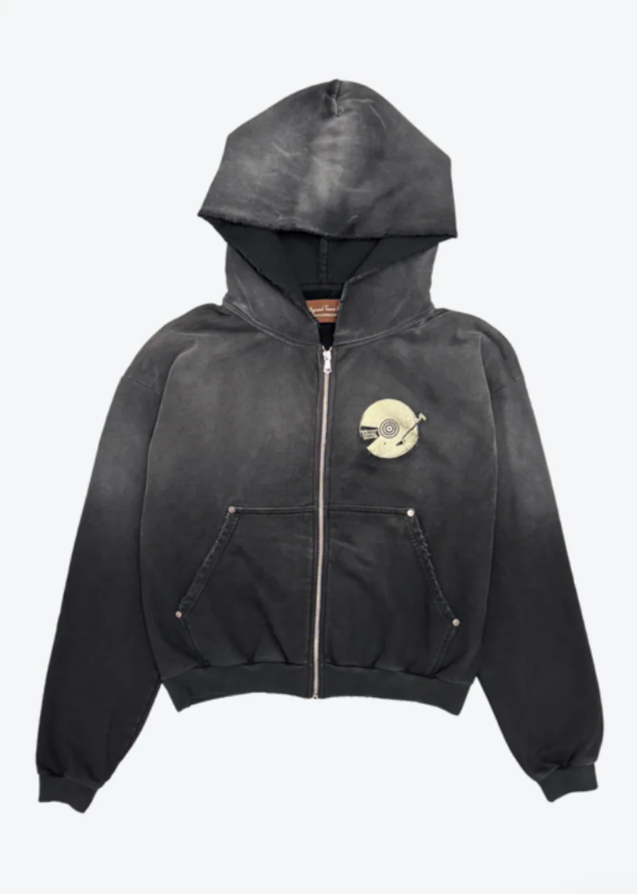 Record Zip-Up Hoodie