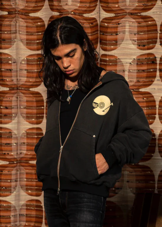Record Zip-Up Hoodie - Image 2