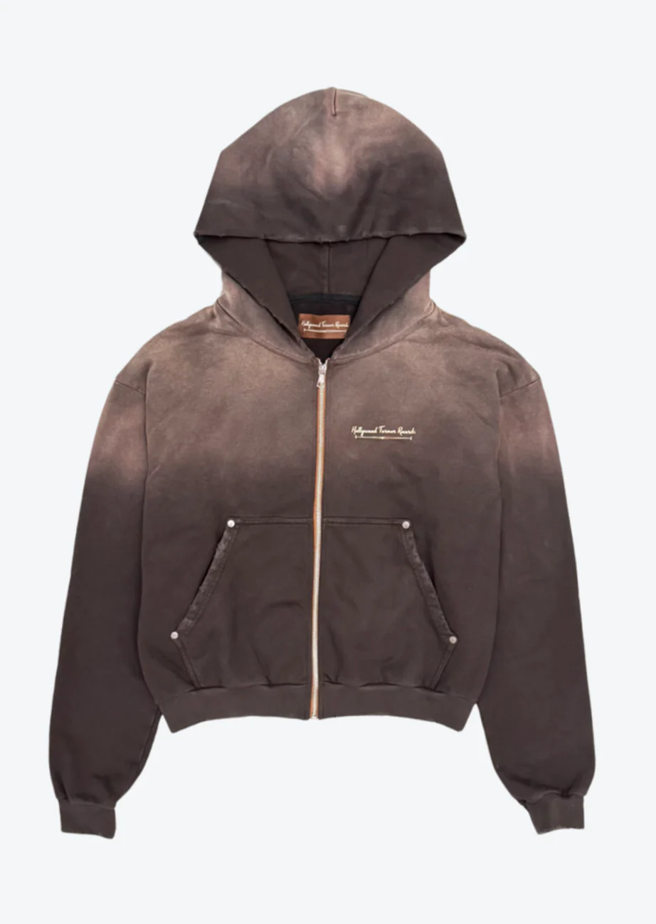 Script Zip-Up Hoodie