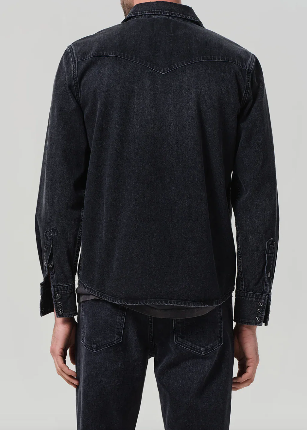 Western Shirt In Vintage Black - Image 3