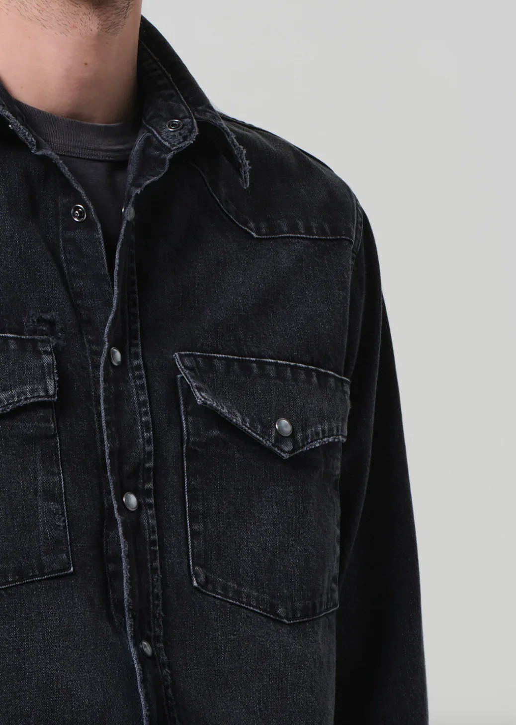 Western Shirt In Vintage Black - Image 5