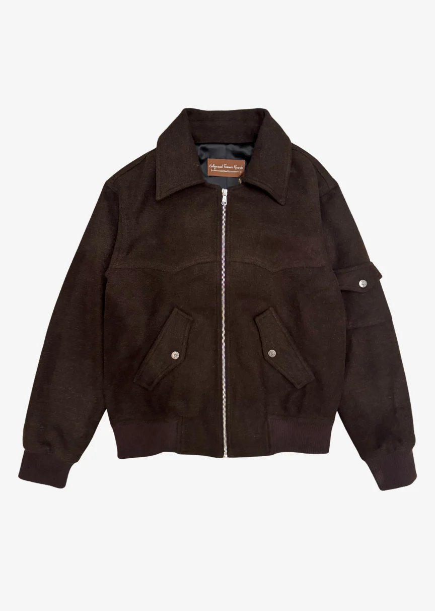 Western Wool Bomber Jacket