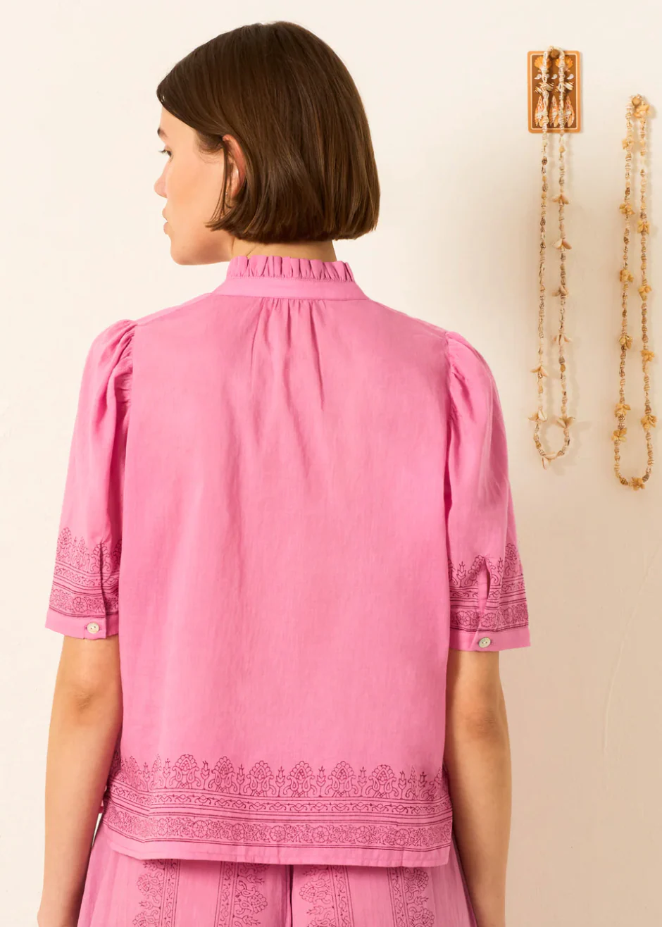 Winn Fuchsia Tile Shirt - Image 4