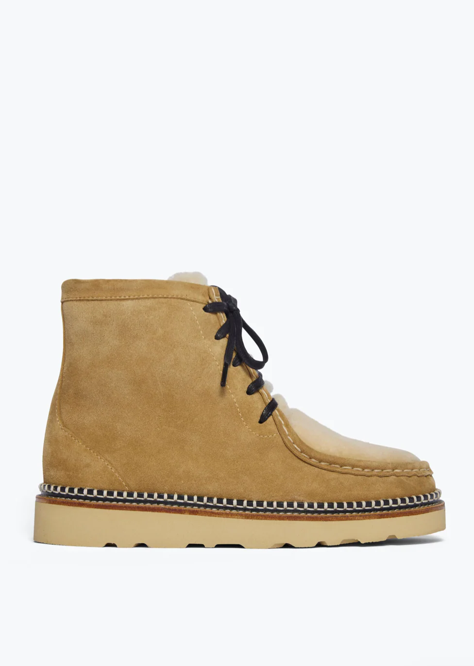 Winnie Moccasin Boot in Hazel Suede
