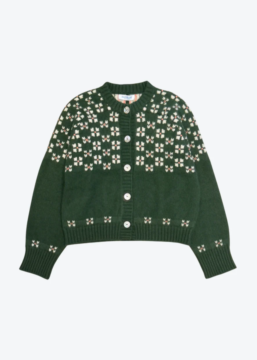Winter Fair Isle Cashmere Cardigan