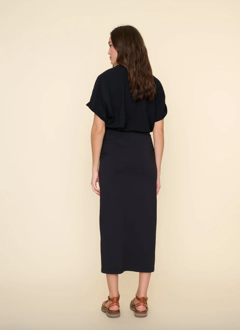 Lenny Jersey Skirt in Black - Image 2