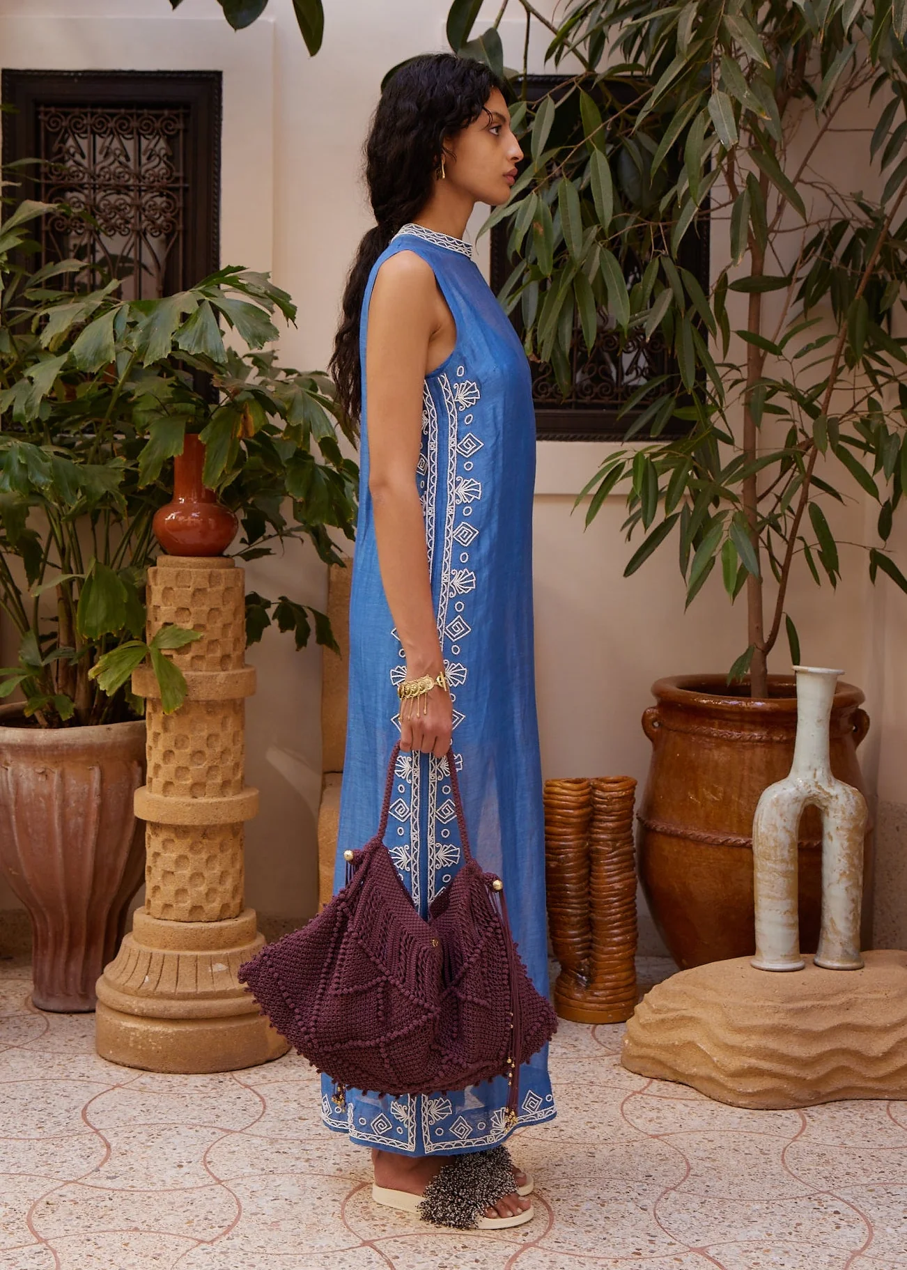Yasmeen Embellished Midi Dress - Image 3