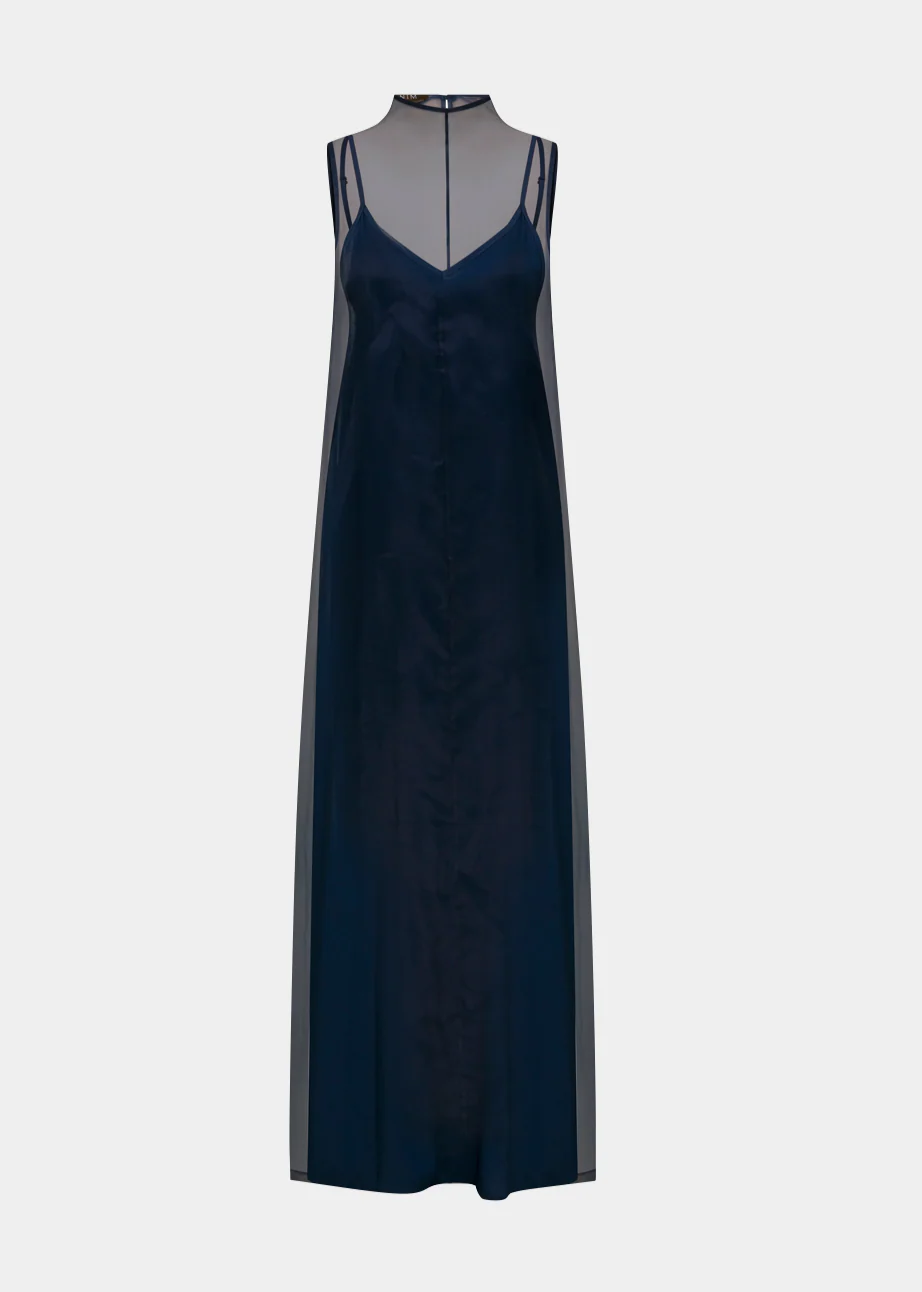 Zarae Sleeveless Organza Maxi Dress